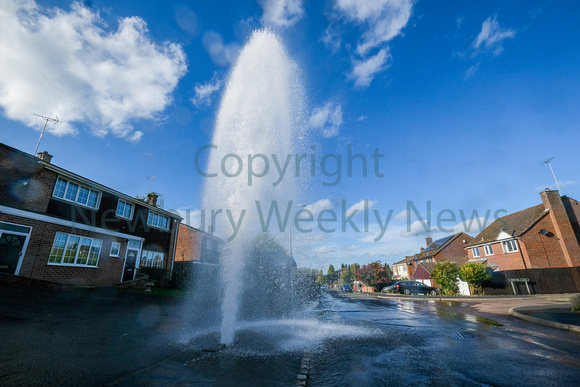 41-2222M Burst water main Newbury