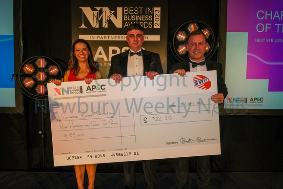 BIB 2423B NWN Best in Business - Cheque -Charity of the Year