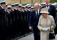 The Queens visit to Pangbourne College