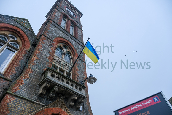 09-0122E Ukraine Flag in Newbury