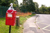 36-0321F Knitted swan in Thatcham