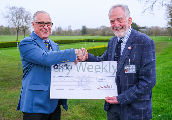 NWN 14-0224 A Newbury and Crookham Golf Cheque