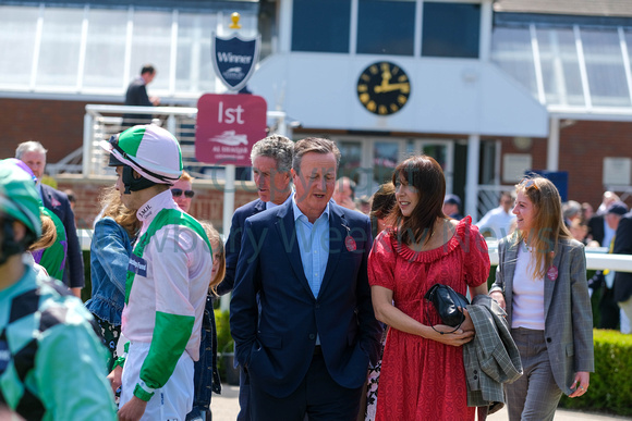 19-0822B David Cameron at Newbury Racecourse